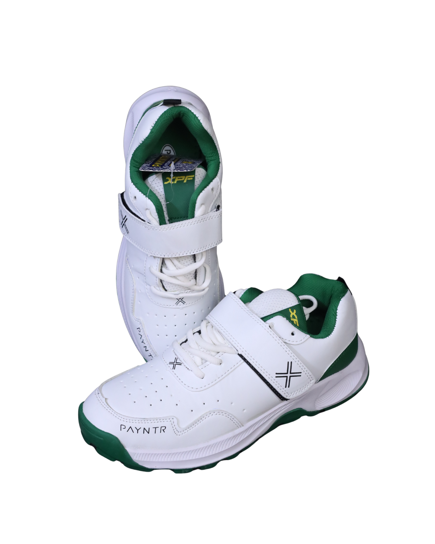PAYNTR Green Cricket Shoes