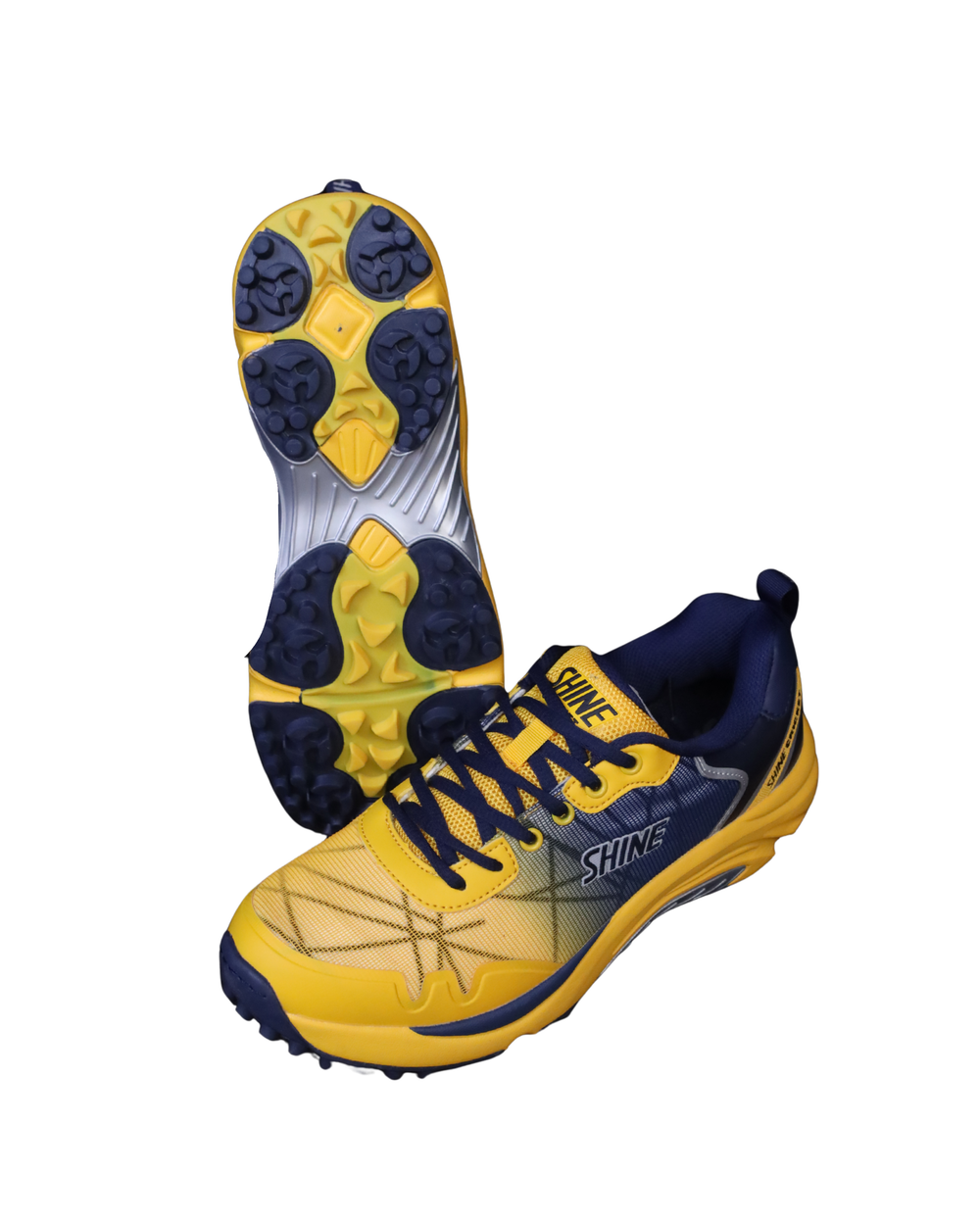 SHINE Yellow Cricket Shoes