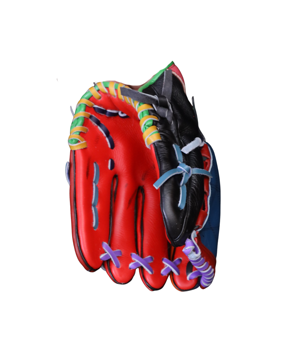 Pro Elite Multi Color Baseball Catching Glove (Crimson Edition)