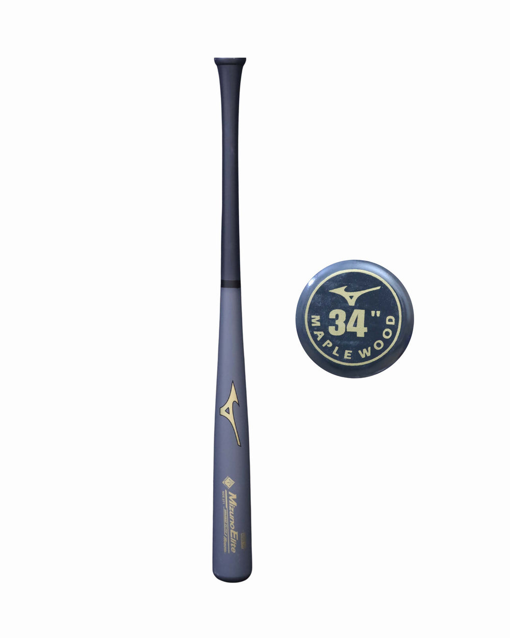 Mizuno Elite Bamboo/Maple Wood Bat (Black/Slate Edition)